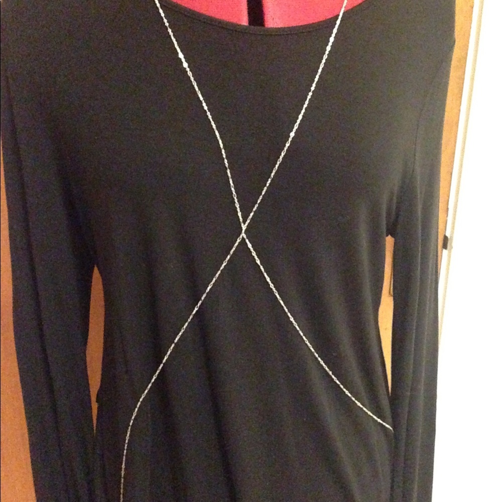 Tobi Black Longsleeve with FREE body chain